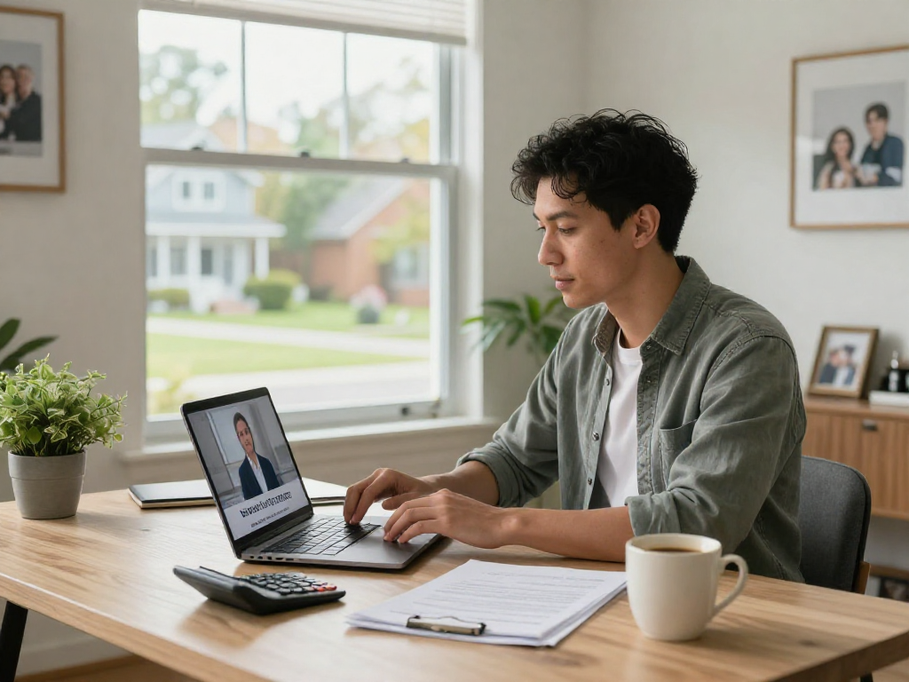 Seeking debt relief Canada through a financial consultation in a home office setting.
