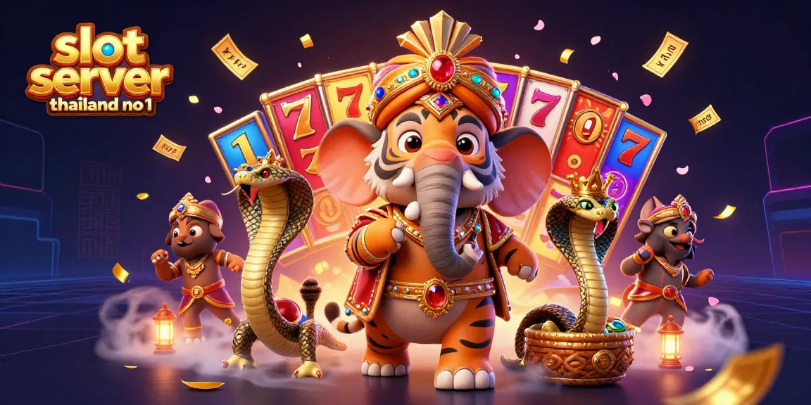 Spin to win with slot server thailand no 1, featuring vibrant characters and dynamic casino elements.