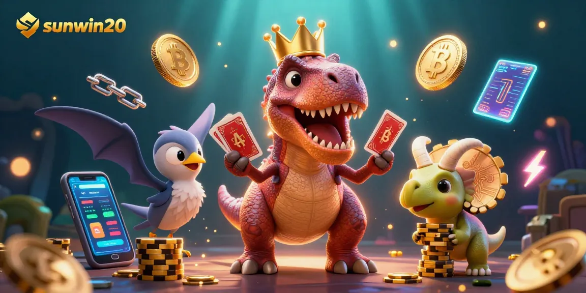 Experience the excitement of sunwin20 with vibrant characters enjoying a card game adventure.