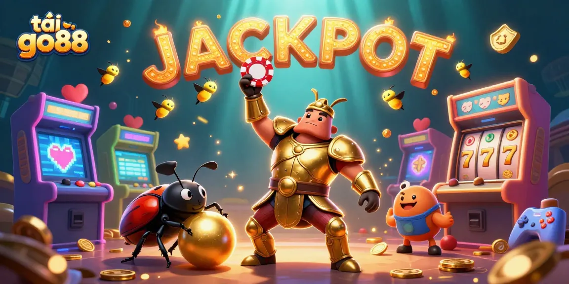 Experience the thrill of tải go88 with colorful slots and dynamic gaming elements in a vibrant 3D scene.