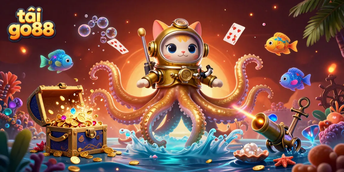 Engage with tải go88 in an exciting underwater casino adventure showcasing dynamic gambling elements.